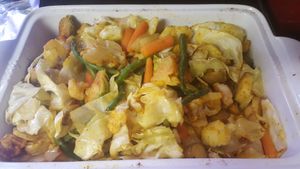 Roasted Veggies at Polymath Educational Cafe in Marshfield