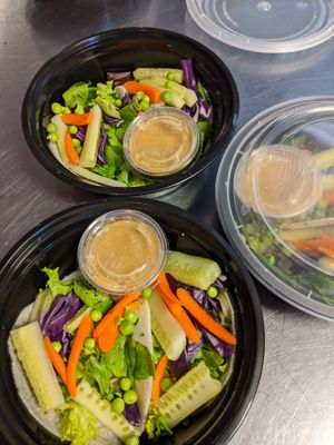 Carb free pesto spaghetti tacos with a tahini dressing at Polymath Educational Cafe in Marshfield