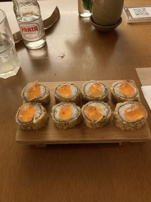 Sweet rolls  at Sushimar Vegano in Sao Paulo