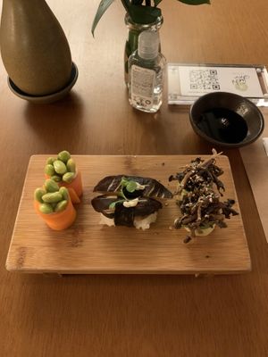 Sushi  at Sushimar Vegano in Sao Paulo