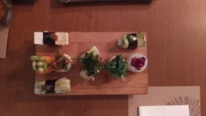 Vegan sushi at Sushimar Vegano in Sao Paulo