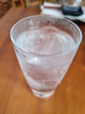 Agua de coco at Sushimar Vegano in Sao Paulo