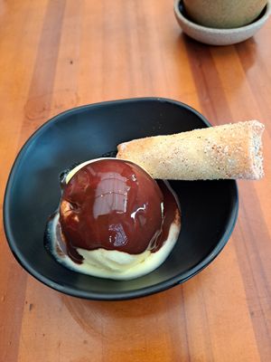 Ice-cream.  Amazing at Sushimar Vegano in Sao Paulo