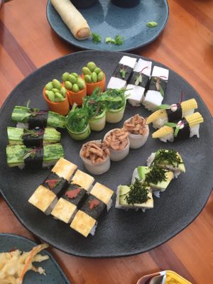 Combinado do rodízio  at Sushimar Vegano in Sao Paulo