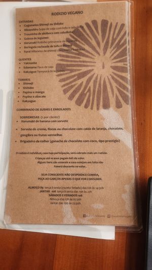  at Sushimar Vegano in Sao Paulo