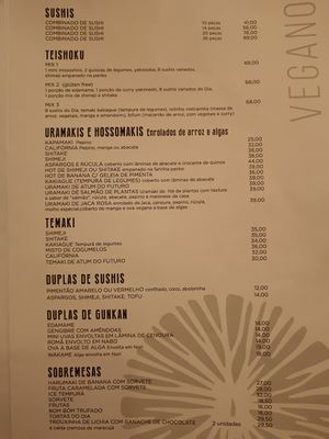  at Sushimar Vegano in Sao Paulo