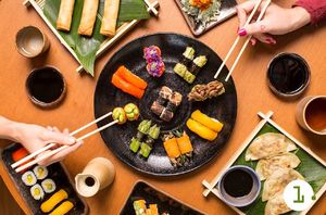 Sushi Time at Sushimar Vegano in Sao Paulo