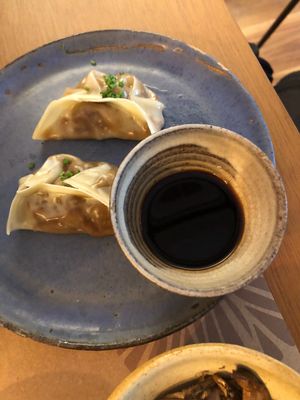 Guioza at Sushimar Vegano in Sao Paulo