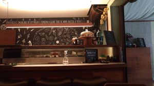 Bancada do restaurante at Sushimar Vegano in Sao Paulo