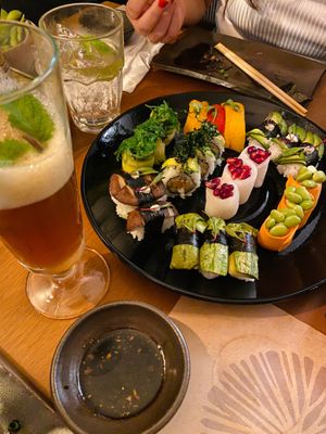 Sushi at Sushimar Vegano in Sao Paulo