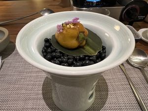 5th - stuffed pepper with veiled lady mushroom and others  at Qian Yue Ming in Chongqing