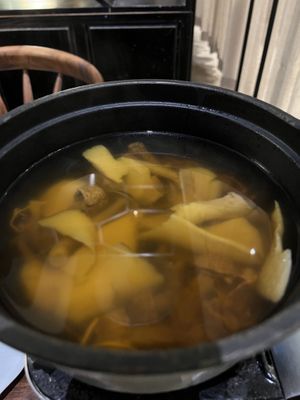 9th - soup, many veggies added later  at Qian Yue Ming in Chongqing