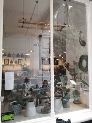 Reflection at East Village Cafe in Bristol