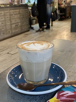 Chai latte  at East Village Cafe in Bristol