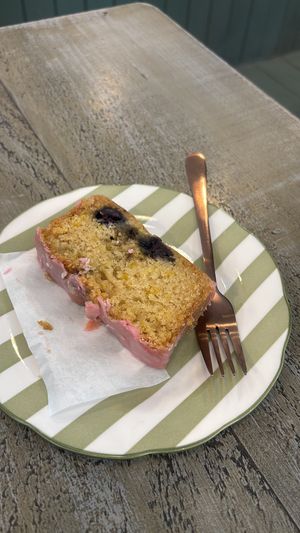 Raspberry Lemon Slice   at East Village Cafe in Bristol