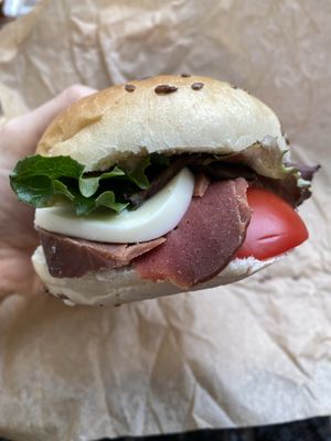 Vegan sandwich  at East Village Cafe in Bristol