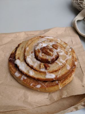 Cinnamon and pecan swirl at East Village Cafe in Bristol