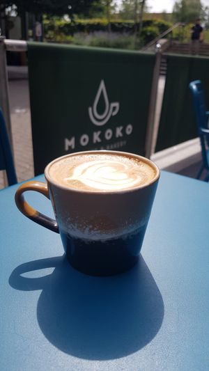 Great oat latte at Mokoko Coffee & Bakery - Gaol Ferry Steps in Bristol