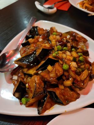 Aubergine dish with peas? at Little Yang Sing in Manchester