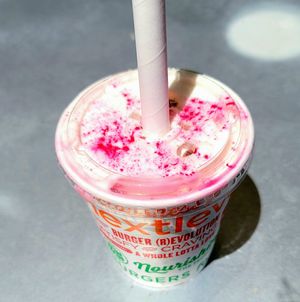 Mother's Day Milkshake- Chocolate Dipped Rose. Favorite so far at Next Level Burger - Concord in Concord