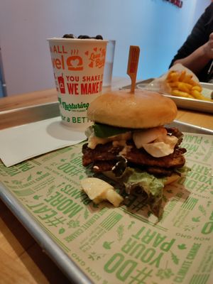 Wunderful blt-e and vanilla latte shake at Next Level Burger - Concord in Concord