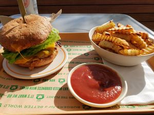 All American with Fries at Next Level Burger - Concord in Concord