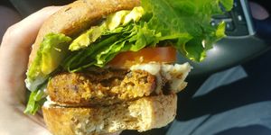 $9.95 SoCal Burger with pepper jack cheese: enjoyed it. at Next Level Burger - Concord in Concord