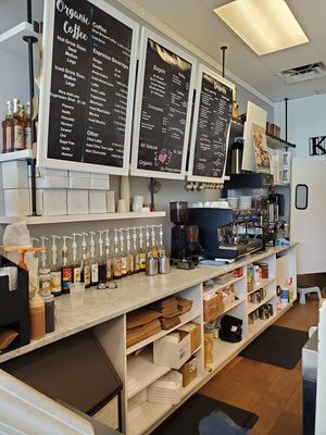 Counter at Angelic Desserts in Naples
