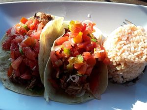 In love with jackfruit tacos at Bajo Taco Tacos & Tequila in 
