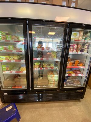 Freezer section at Canterbury Wholefoods in Canterbury