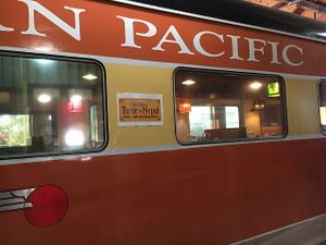 train car dining at Taste of Nepal in Sebastopol