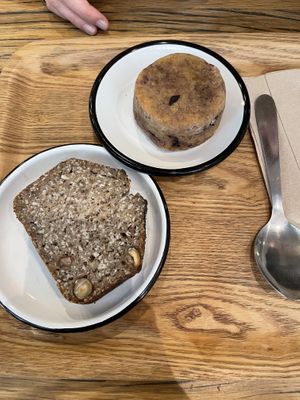 Banana cake and Blueberry scone  at Wild & The Moon - Opéra in Paris