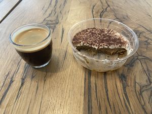 Tiramisu and espresso  at Wild & The Moon - Opéra in Paris