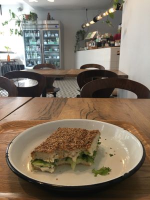 Nut cheese sandwich  at Wild & The Moon - Opéra in Paris