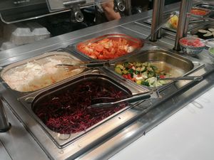 Food offering at Loving Hut - Spalena in Prague