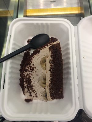 My favorite mole cake, delicious and also gluten free. at Loving Hut - Spalena in Prague