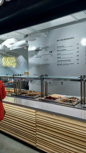 buffet at Loving Hut - Spalena in Prague