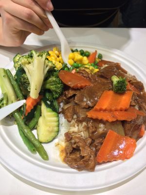 Delicious and filling lunch!  at Loving Hut - Spalena in Prague