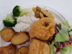 buffet at Loving Hut - Spalena in Prague