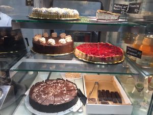 Cakes  at Loving Hut - Spalena in Prague
