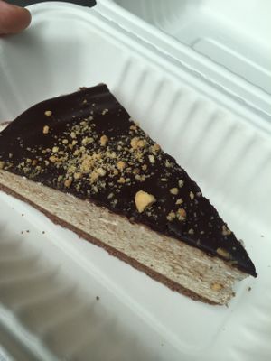 Peanut cheesecake  at Loving Hut - Spalena in Prague