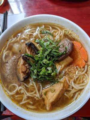 "Beef" noodles soup - delicious! at Phap Hy in Nha Trang