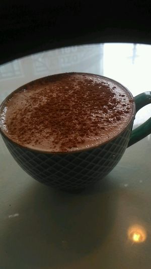 carrot spice soy latte at Dilly Dally in Halifax