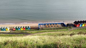 Sea views, indoor and outdoor seating, freshly prepared food, take away available. Gifts and vegan ice cream. at North Beach Cafe in Whitby