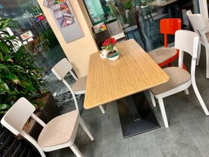 seating area at denn's Biomarkt - Hasenheide in Berlin