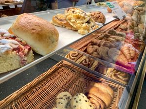 bread / rolls (sadly, cinnamon rolls are not vegan) at denn's Biomarkt - Hasenheide in Berlin