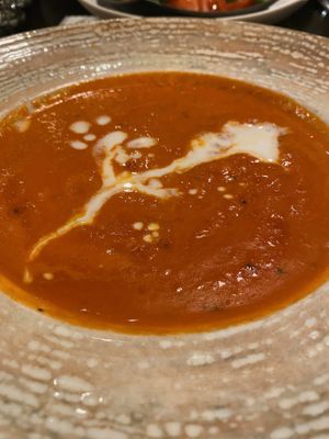 The best tomato coconut soup! at Azafran in Broomfield
