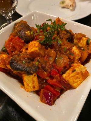 Portobello and tofu  at Azafran in Broomfield