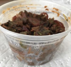 Depth of Bhindi Amchoor (good portion )  at Azafran in Broomfield