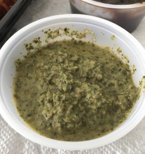 Mint chutney   at Azafran in Broomfield